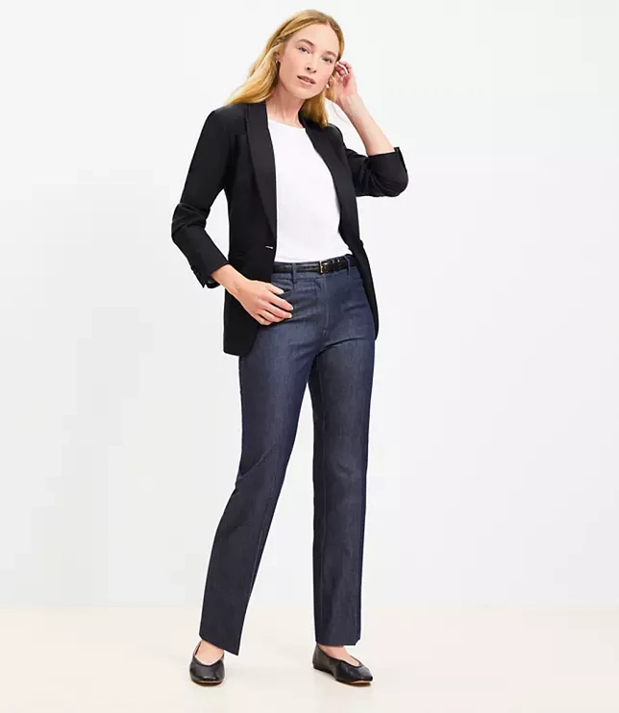 Petite Parker Straight Pants Refined Denim