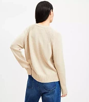 Petite Heathered Modern Ribtrim Sweater