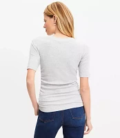 Perfect Ribbed Cinched Tee