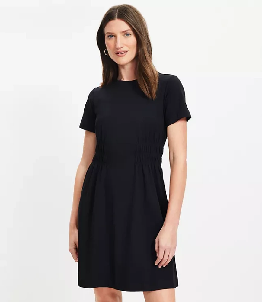 Tall Smocked Waist Midi Tee Dress