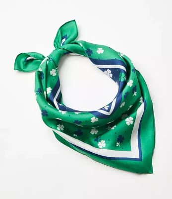 St. Patrick's Day Square Silk Scarf