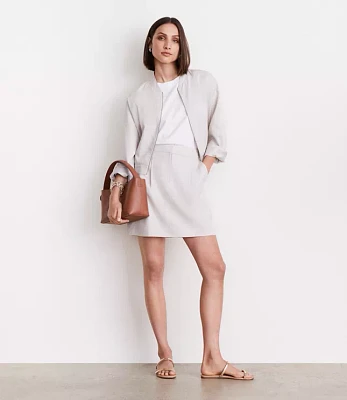 Petite LOFT Versa Pure Spun Mini Pocket Skirt