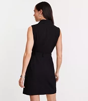 Petite LOFT Versa Seasonless Stretch Vest Mini Pocket Dress