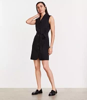 Petite LOFT Versa Seasonless Stretch Vest Mini Pocket Dress