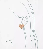 Scattered Sparkle Heart Earrings