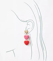 Ombre Heart Statement Earrings