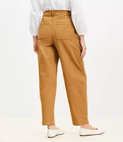 Petite Utility Barrel Pants Canvas