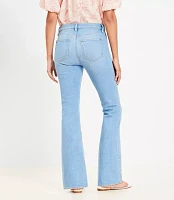 Mid Rise Boot Jeans Light Wash Indigo