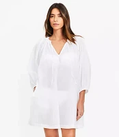 LOFT Beach Tie Neck Pocket Swimsuit Coverup