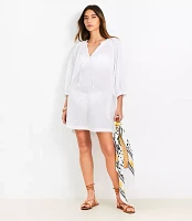 LOFT Beach Tie Neck Pocket Swimsuit Coverup