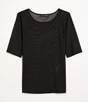 LOFT Versa Mesh Elbow Sleeve Tee