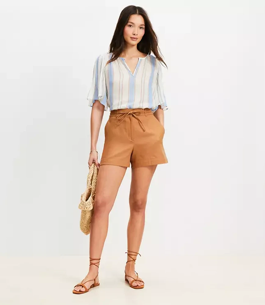Belted Shorts Twill