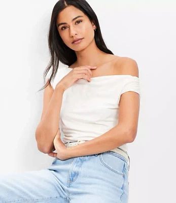 Ruched One Shoulder Top