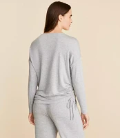 Lou & Grey Heathered Signaturesoft Side Tie Top