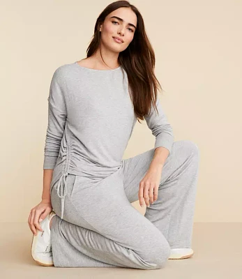 Lou & Grey Heathered Signaturesoft Side Tie Top