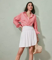 Petite Bubble Hem Mini Skirt
