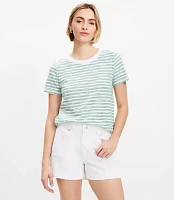 Petite Wavy Stripe Everyday Crew Tee