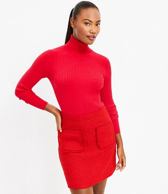 Ribbed Turtleneck Sweater