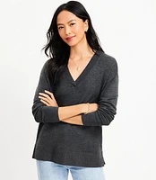 V-Neck Tunic Sweater