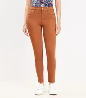 Petite Curvy Five Pocket Skinny Pants Sateen