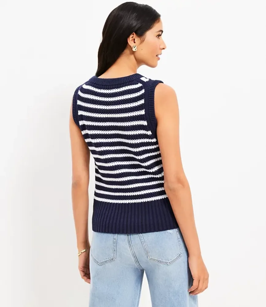 Petite Striped Sweater Shell