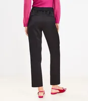 Pleated Tapered Pants Satin