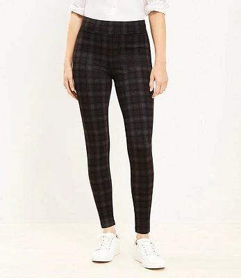 Tall Plaid Ponte Leggings