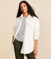 Lou & Grey Cozy Up Sherpa Shirt Jacket