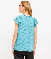 Clip Double Ruffle Top