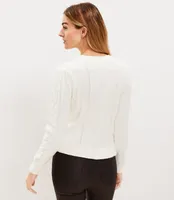 Bobble Ruffle Hem Sweater