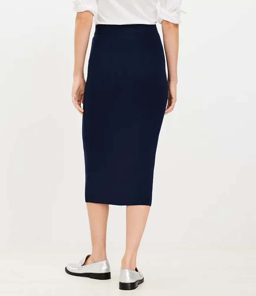 Ribbed Midi Skirt