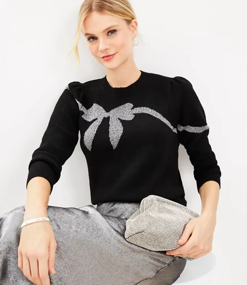 Shimmer Bow Sweater