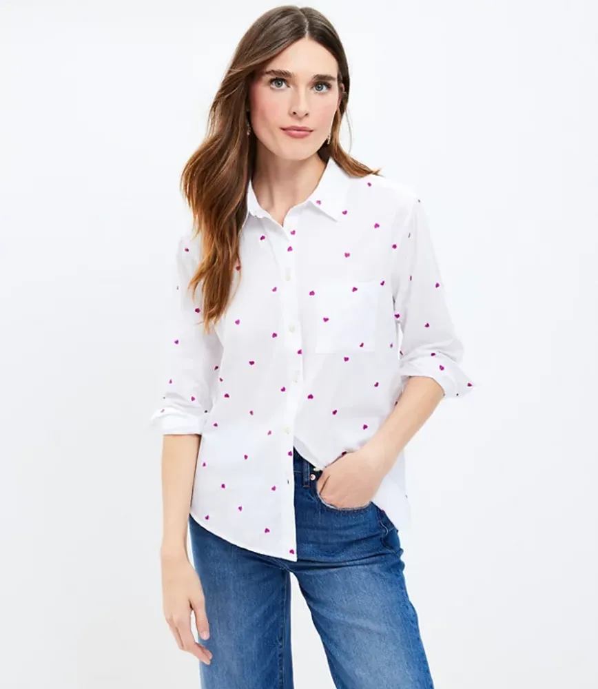 Petite Heart Relaxed Everyday Shirt