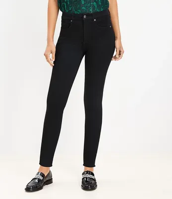 Petite Mid Rise Skinny Jeans Black
