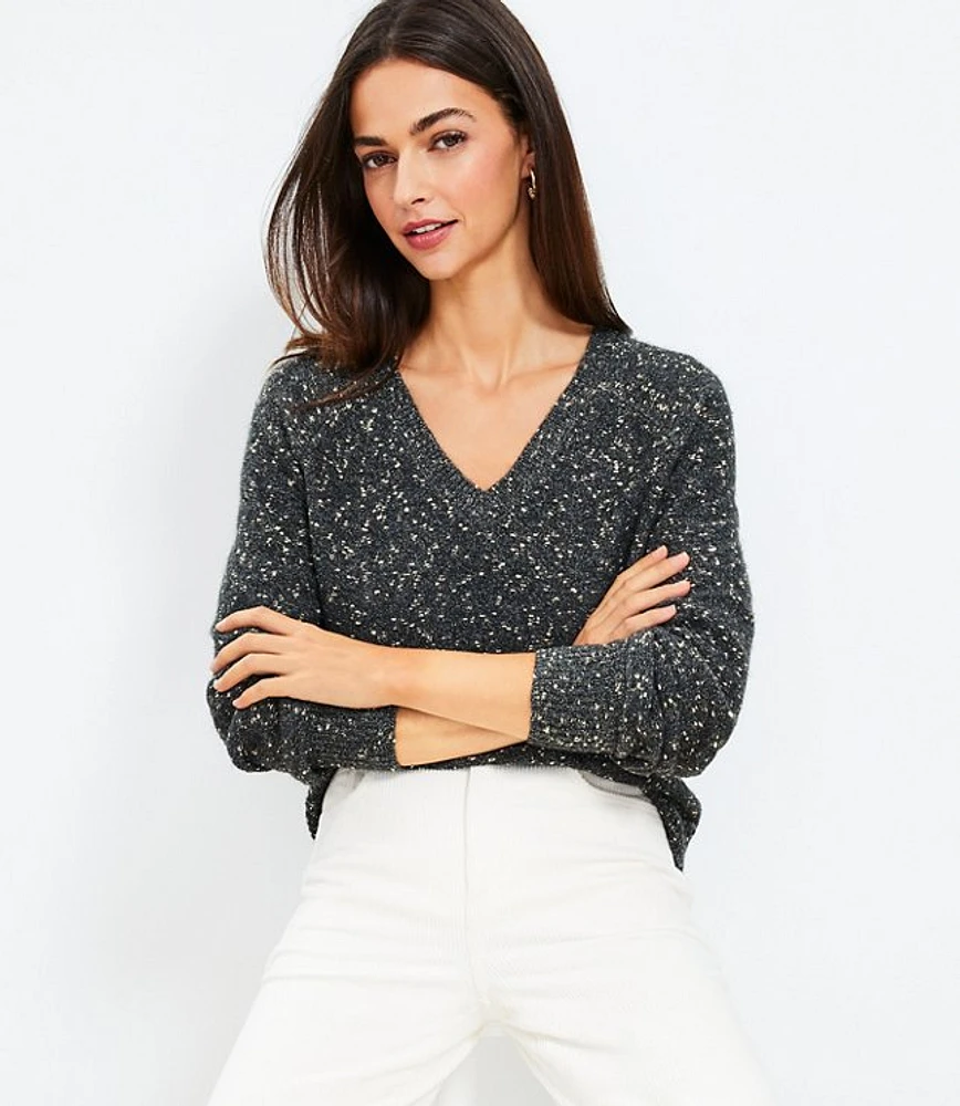 Shimmer V-Neck Sweater