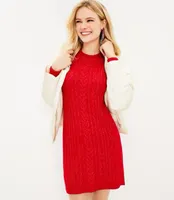 Petite Cable Sweater Dress