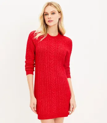 Petite Cable Sweater Dress