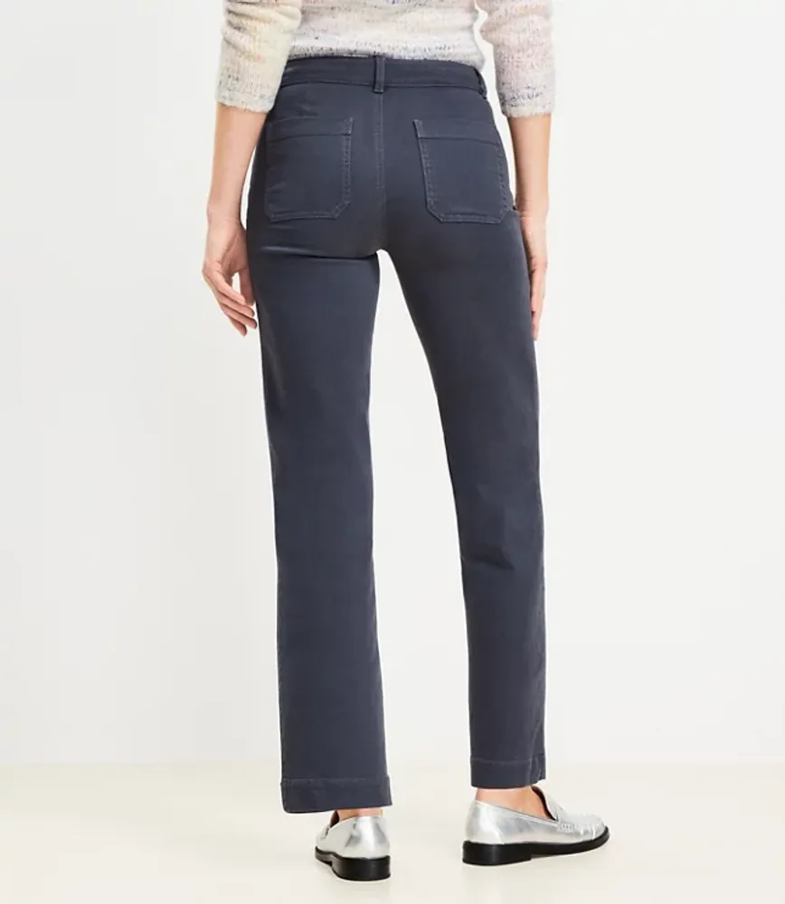 Patch Pocket Straight Pant Twill