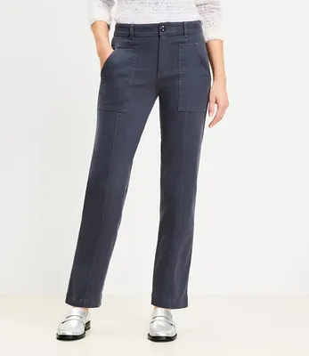 Patch Pocket Straight Pant Twill