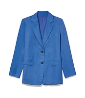 Oversized Fluid Two Button Blazer