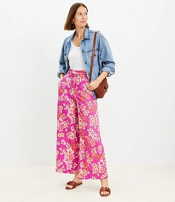 Breezy Wide Leg Pants Lily Linen Blend