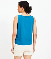 Side Button Tank Top