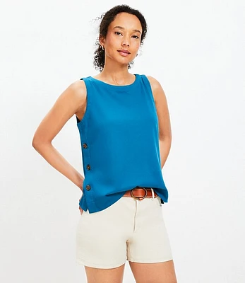 Side Button Tank Top