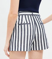 Riviera Shorts in Striped Texture