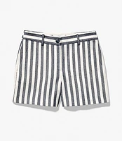 Riviera Shorts in Striped Texture