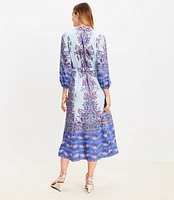 Petite Paisley Midi Shirtdress