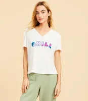 Lou & Grey Chill Soft Jersey V-Neck Tee