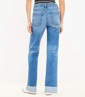 Petite Slouchy Boyfriend Jeans Classic Mid Wash