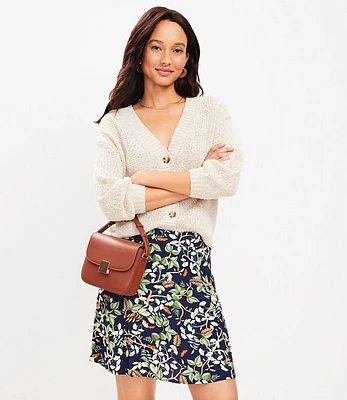 Petite Leafed Seamed Skirt