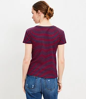 Yacht Club Stripe Ribbed Tee